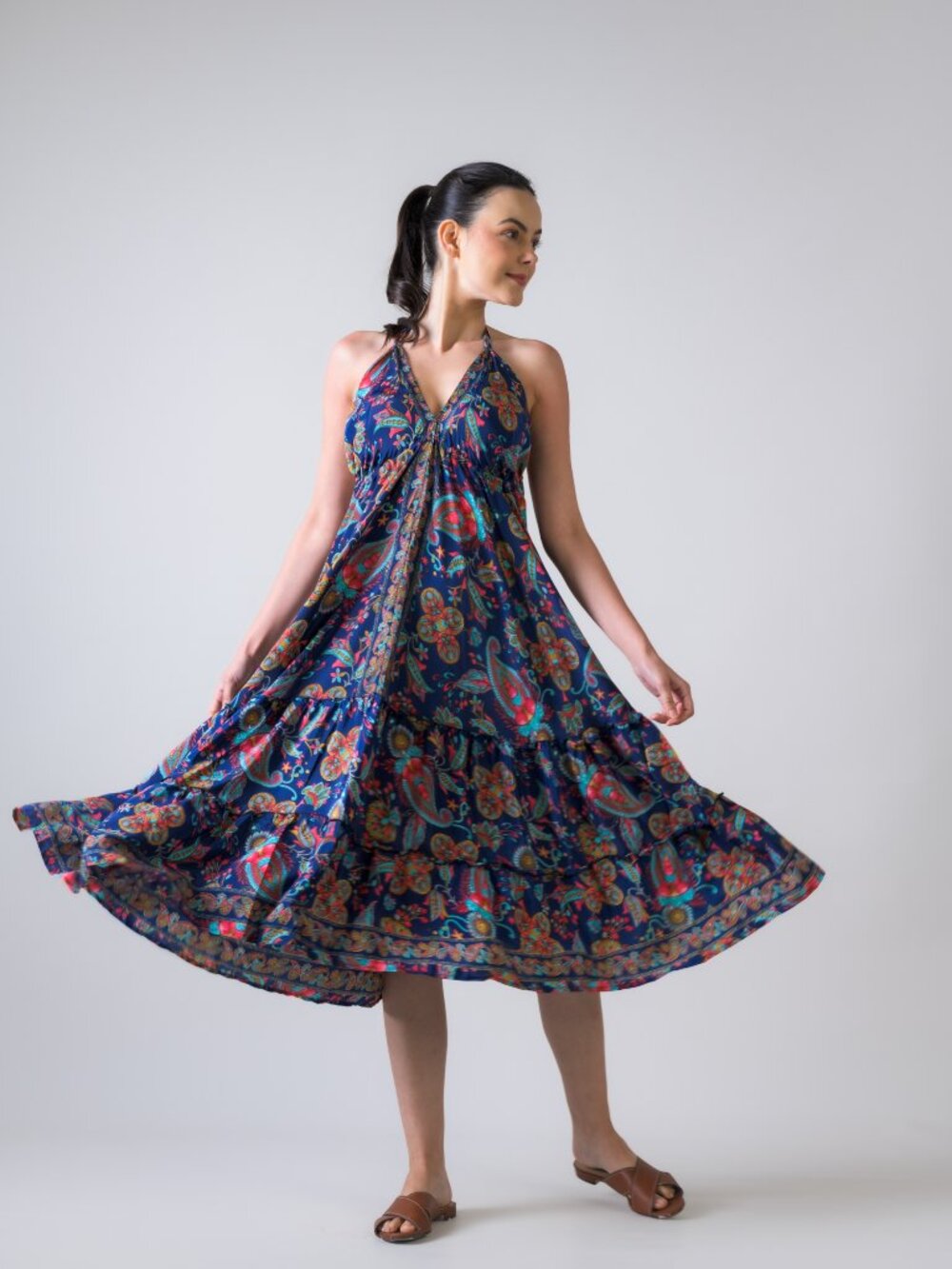 24.) Rhea Dori Pattern Dress (Assorted) - Picture 11 of 11